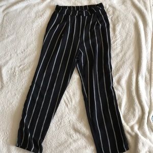 H&M striped dress pants